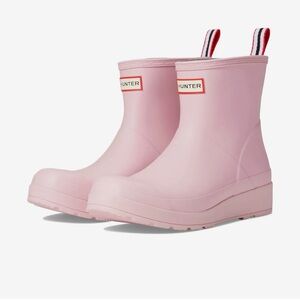 Pink hunter boots